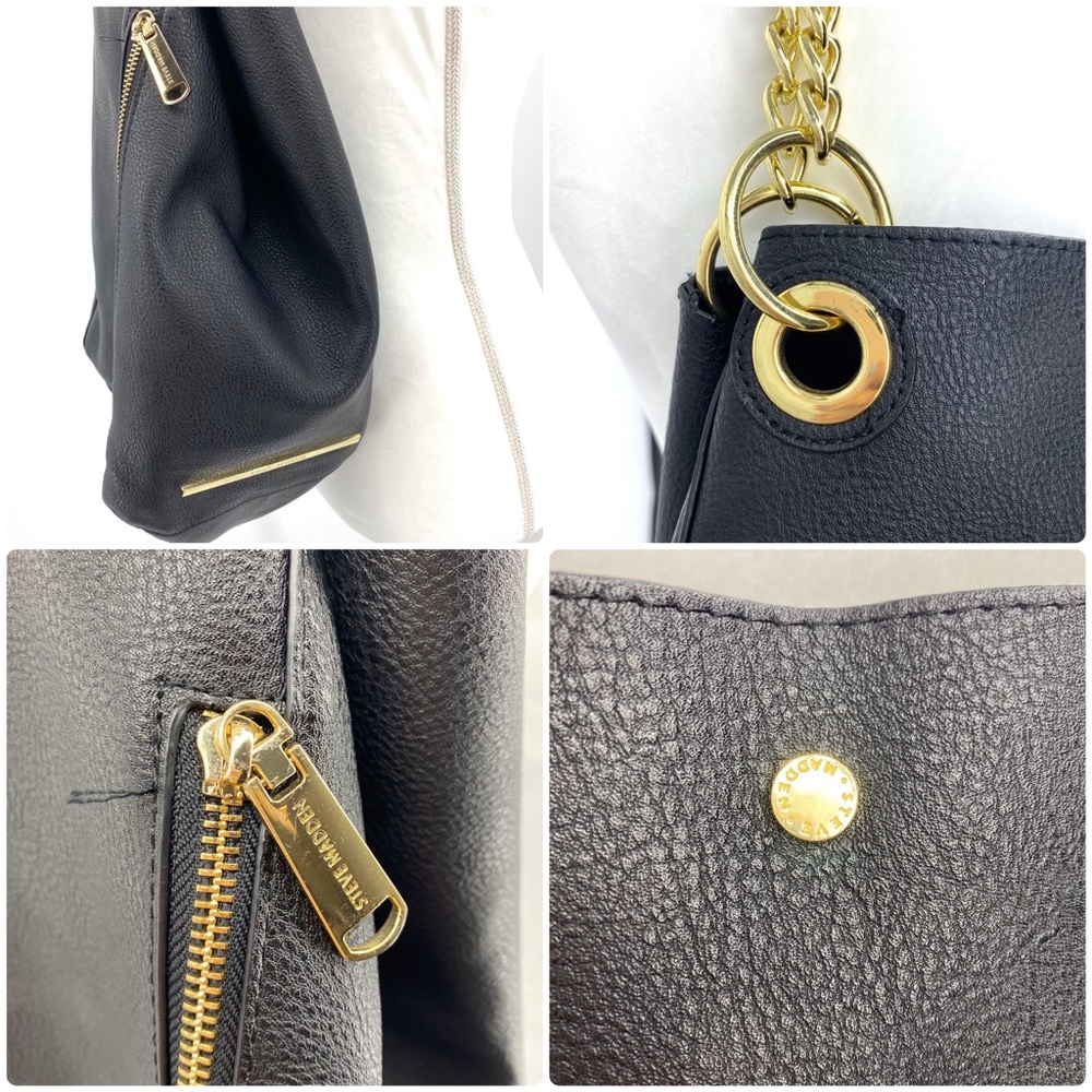 STEVE MADDEN  Black Shoulder Bag - Large - Picture 8 of 8
